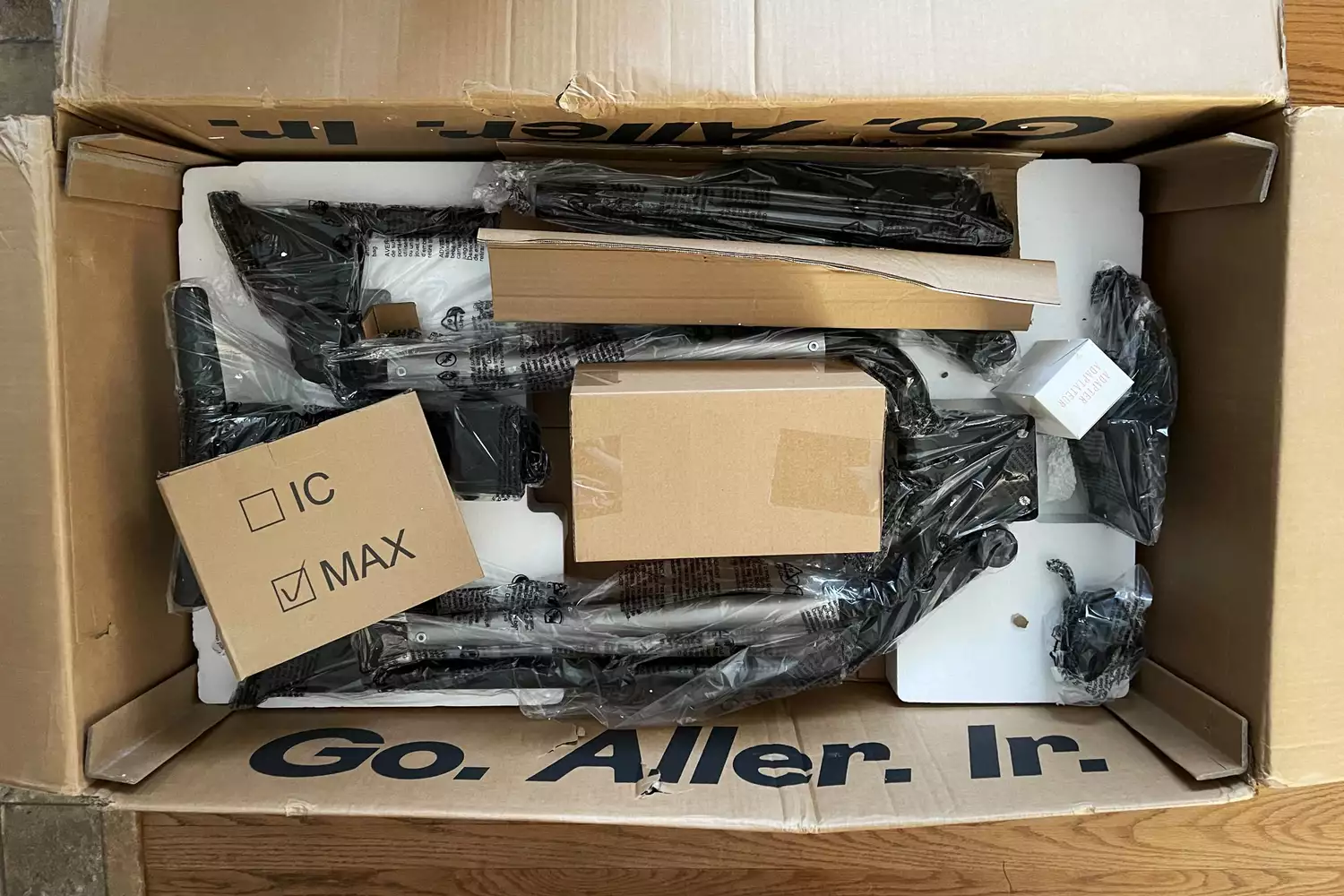 The Bowflex Max Trainer SE in the box