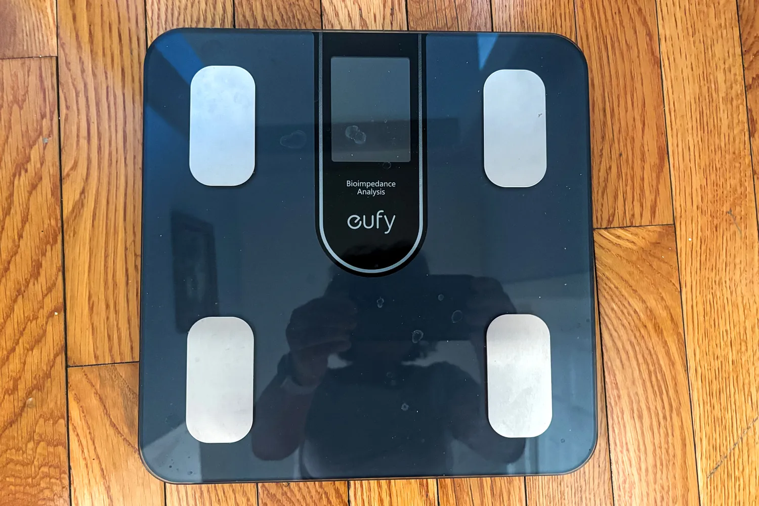 An overhead view of the eufy Smart Scale C20