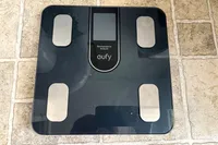 The eufy Smart Scale C20 on a tile floor
