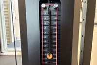 A close-up of the weight range on the Force USA G20 Pro All-In-One Trainer