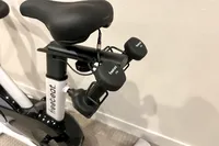 The seat on the Freebeat Boom Bike