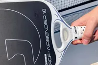 A close-up of the design on the GAMMA Airbender 10 Pickleball Paddle