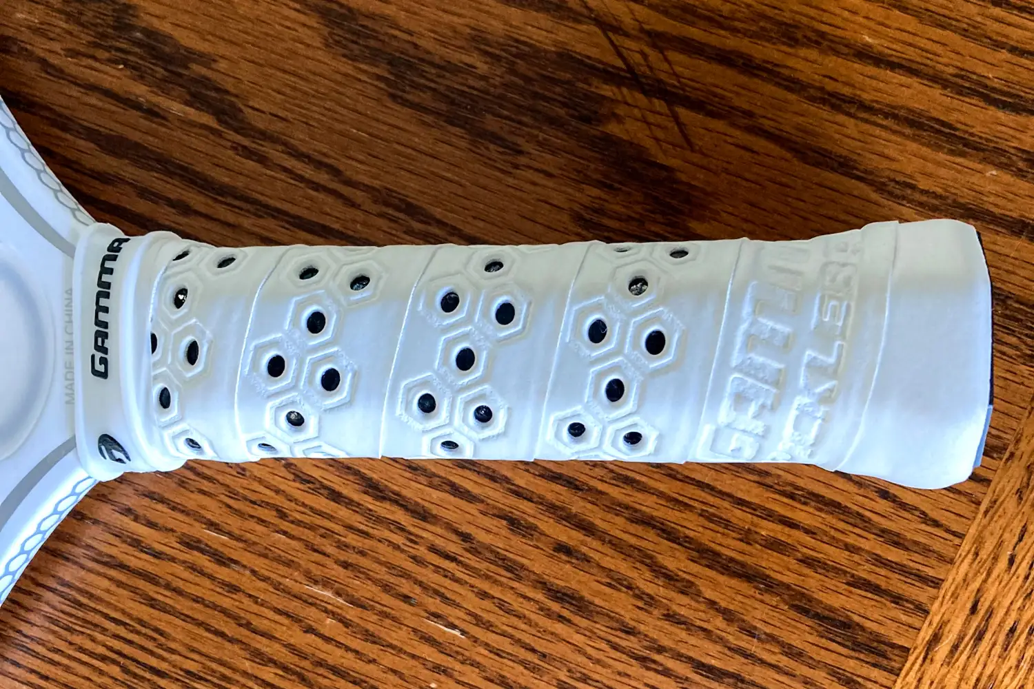 The grip on the GAMMA Airbender 10 Pickleball Paddle handle