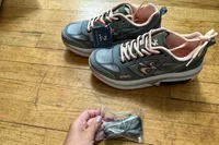 An overhead view of a pair of GDEFY Women's Ion Athletic Shoes