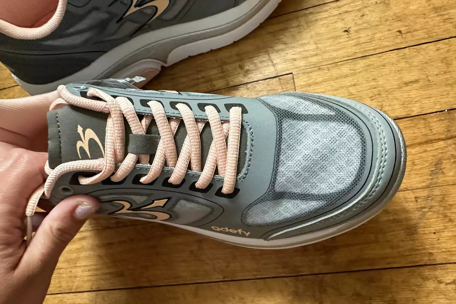 The laces on the GDEFY Women's Ion Athletic Shoes