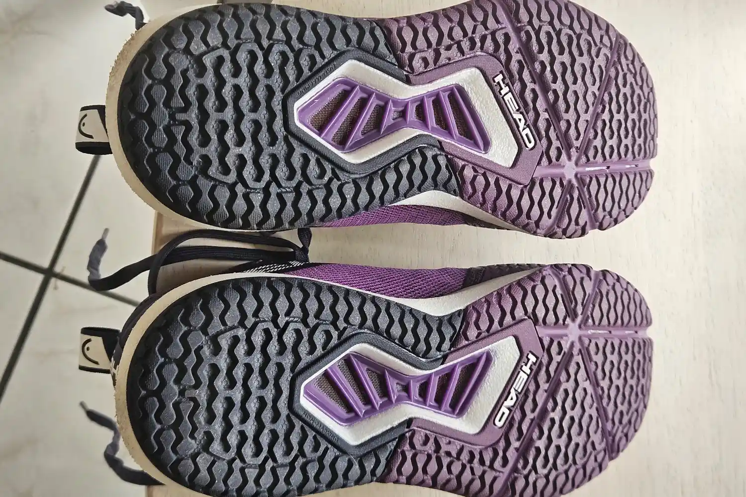 The treads on the bottom of the HEAD Women's Motion Pro Pickleball Shoes