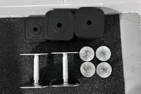 The pieces of the Ironmaster Quick-Lock 75 lb Adjustable Dumbbell System Set