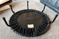 The underside of the JumpSport 550f 44-Inch Pro Rebounder Trampoline