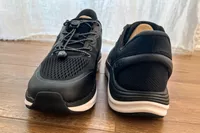 The Kizik Men's London posed before wear on a wooden floor