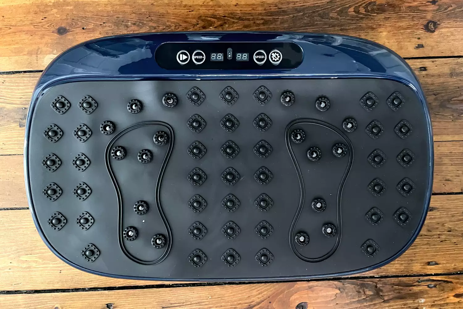 An overhead view of the LifePro HexaPlate Lite Vibration Plate
