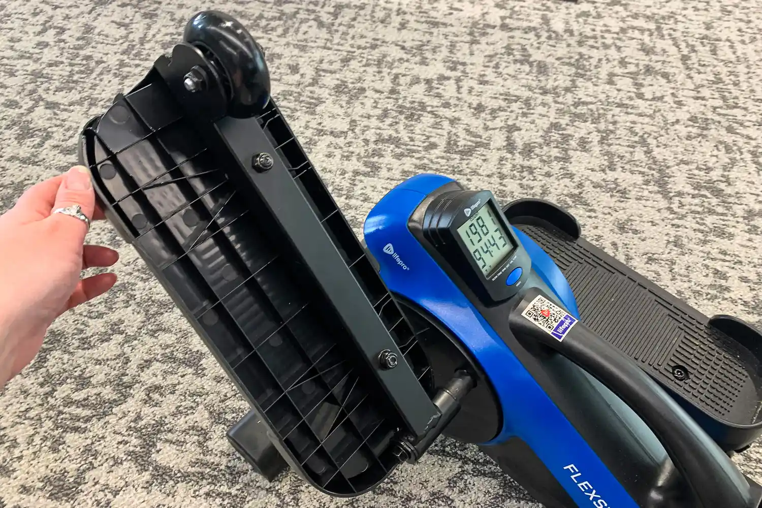 The underside of the LifePro FlexStride Plus pedal