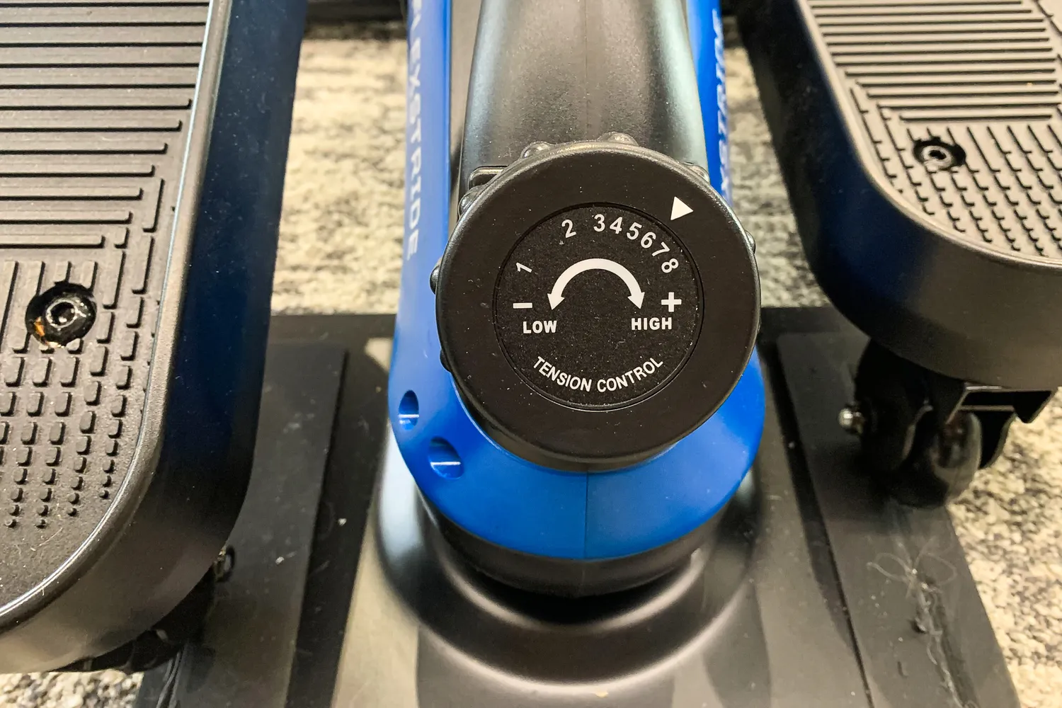 The tension dial on the LifePro FlexStride Plus