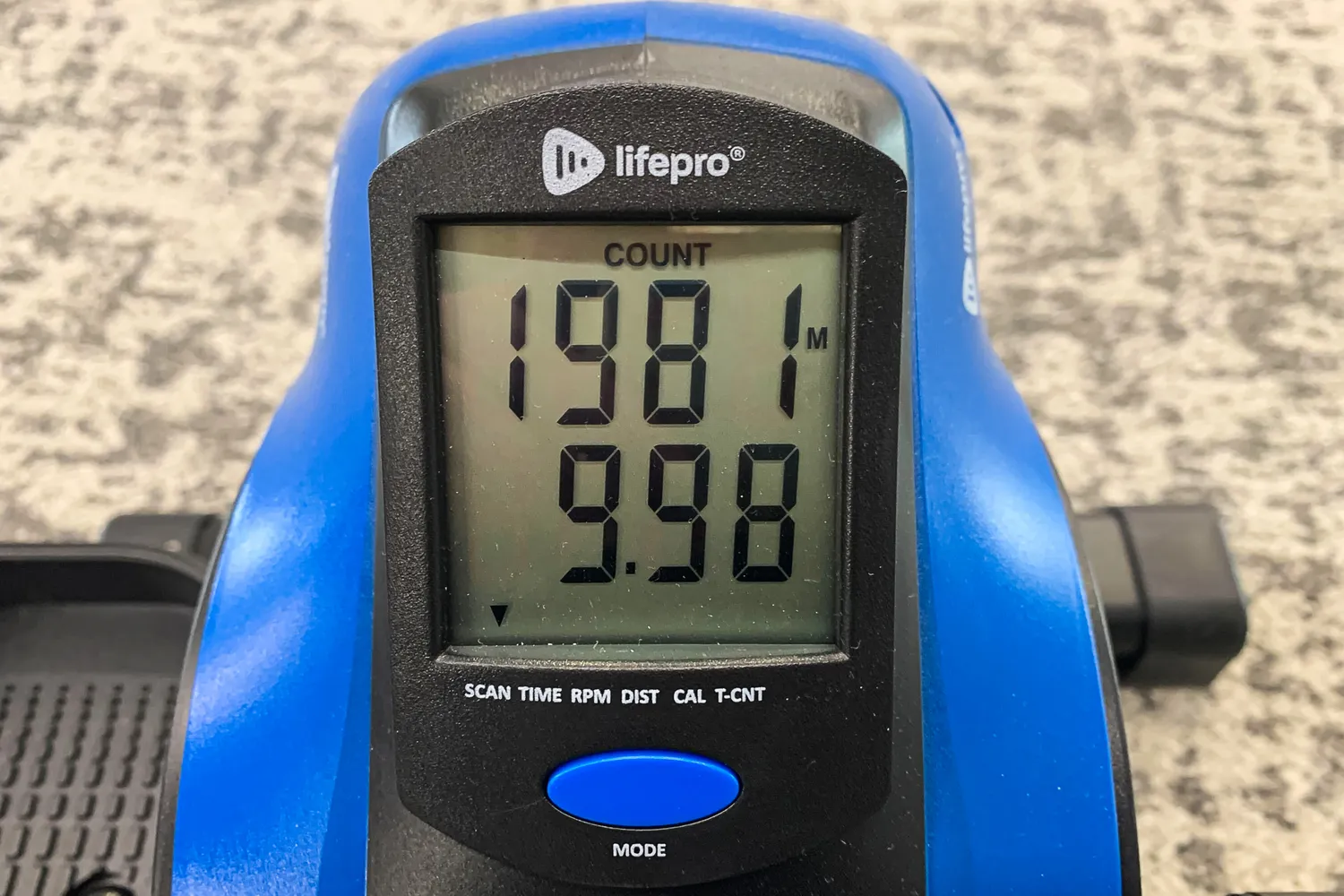 The digital display on the LifePro FlexStride Plus