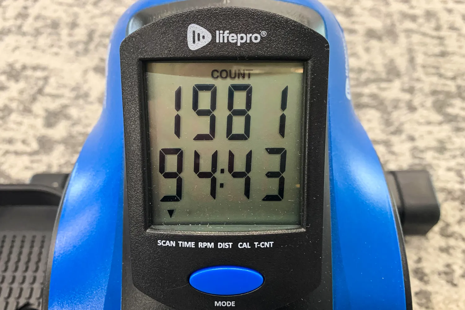 The digital display on the LifePro FlexStride Plus