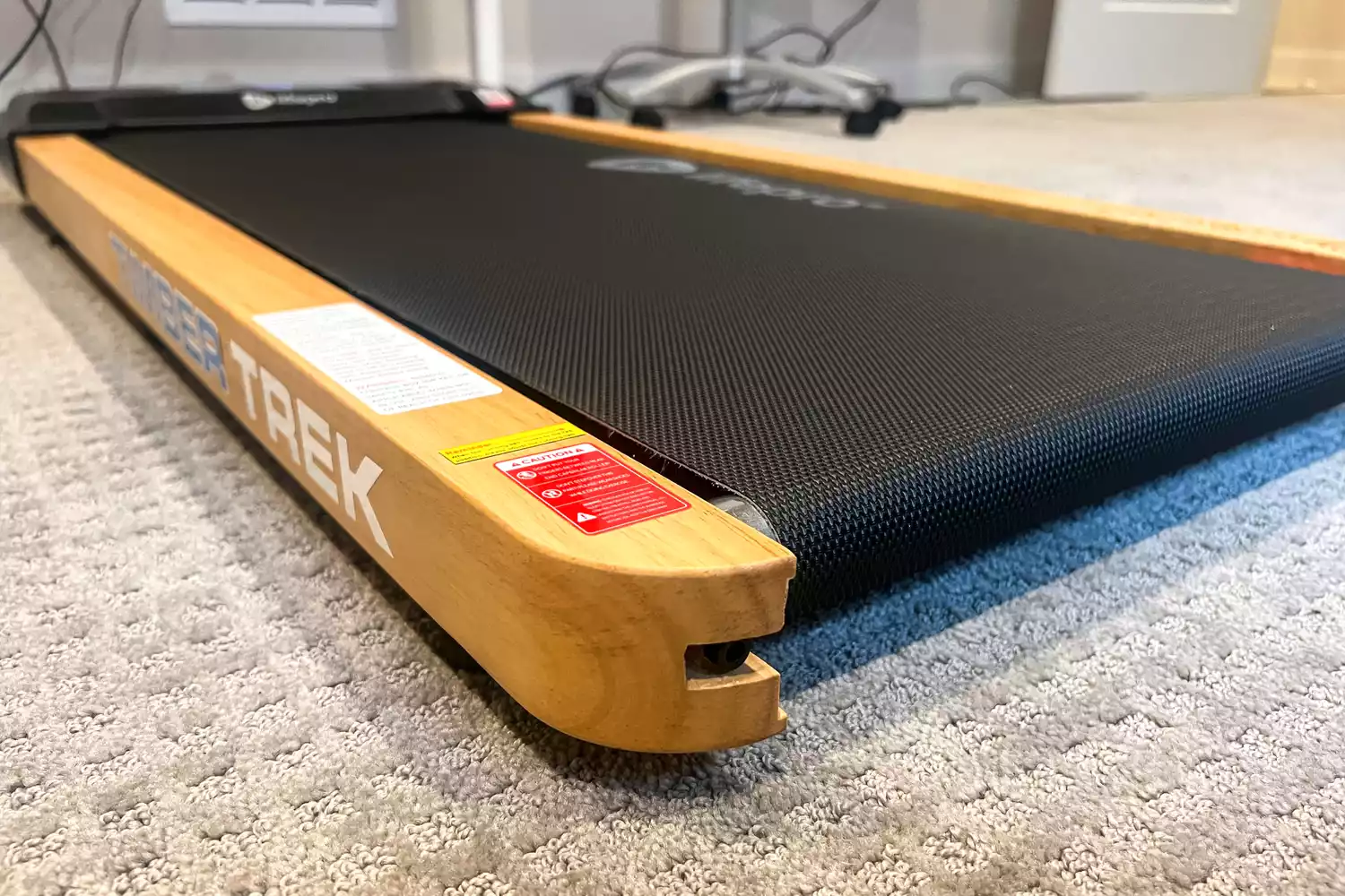 The LifePro TimberTrek Treadmill on a rug