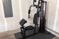 A side view of the Marcy MWM-989 150 lb Stack Weight Home Gym