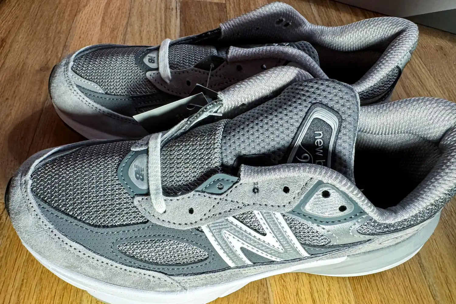 A side view of a pair of New Balance Women's Made in USA 990v6 Sneakers