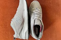 An overhead and side view of the New Balance Men's 608v5 Cross Trainer Shoes