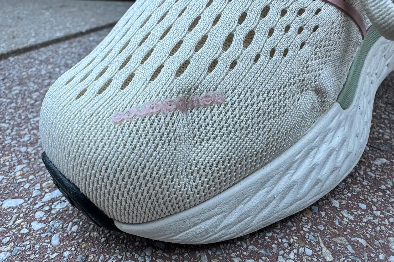 A close-up of the toe on the New Balance Women's Made in USA Fresh Foam X 1540v4 Running Shoes
