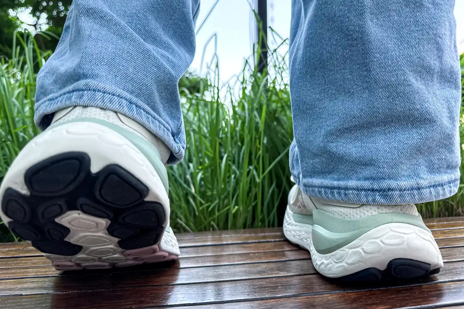 The treads on the bottom of the New Balance Women's Made in USA Fresh Foam X 1540v4 Running Shoes