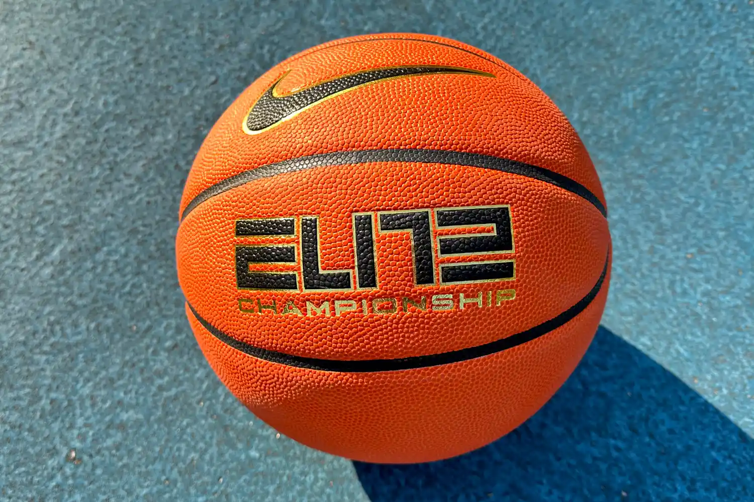 The front of the Nike Elite Championship Basketball