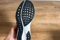 The treads on the bottom of the Nike Pegasus EasyOn Women's Road Running Shoe