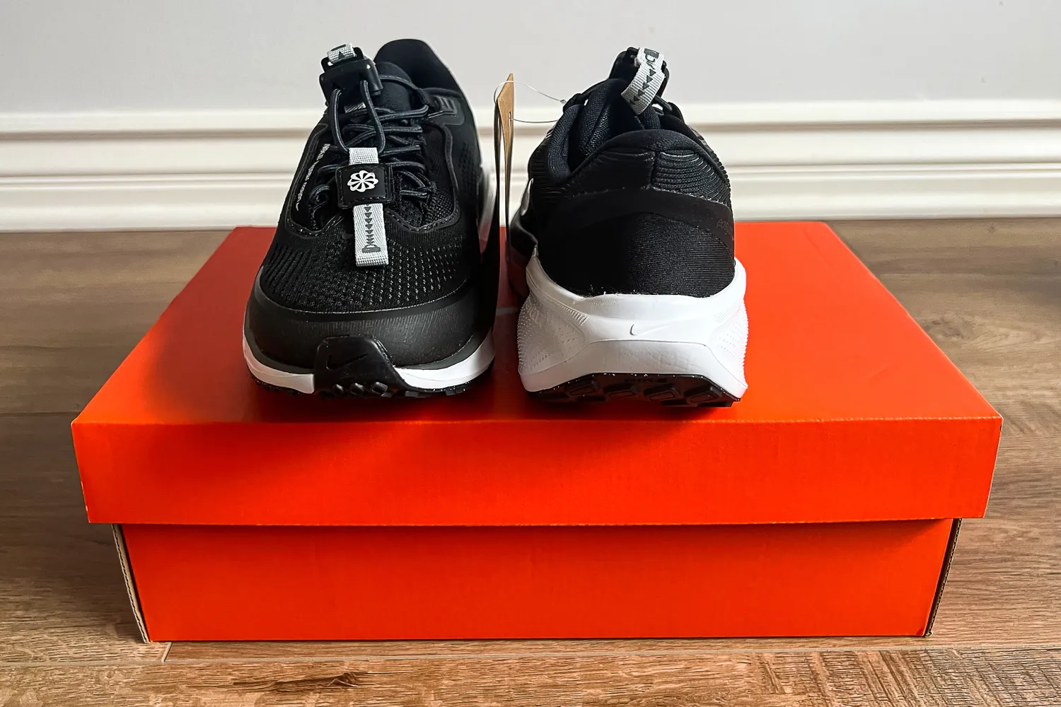 The toe and the heel of the Nike Pegasus EasyOn Women's Road Running Shoes