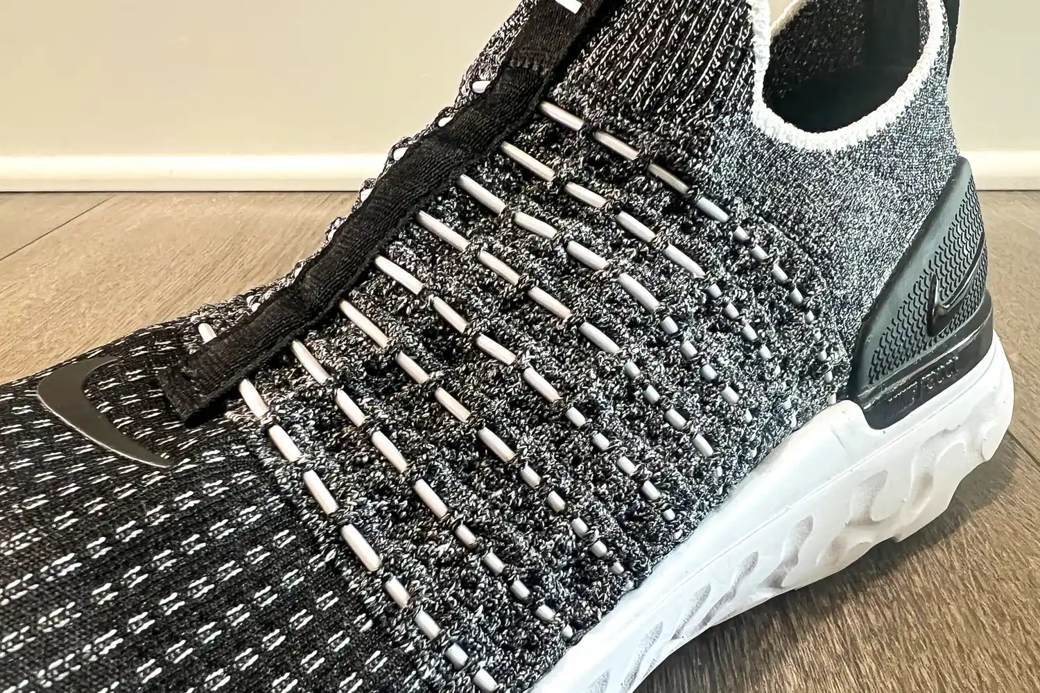 The elastic on the Nike React Phantom Run 2 Men's Road Running Shoes