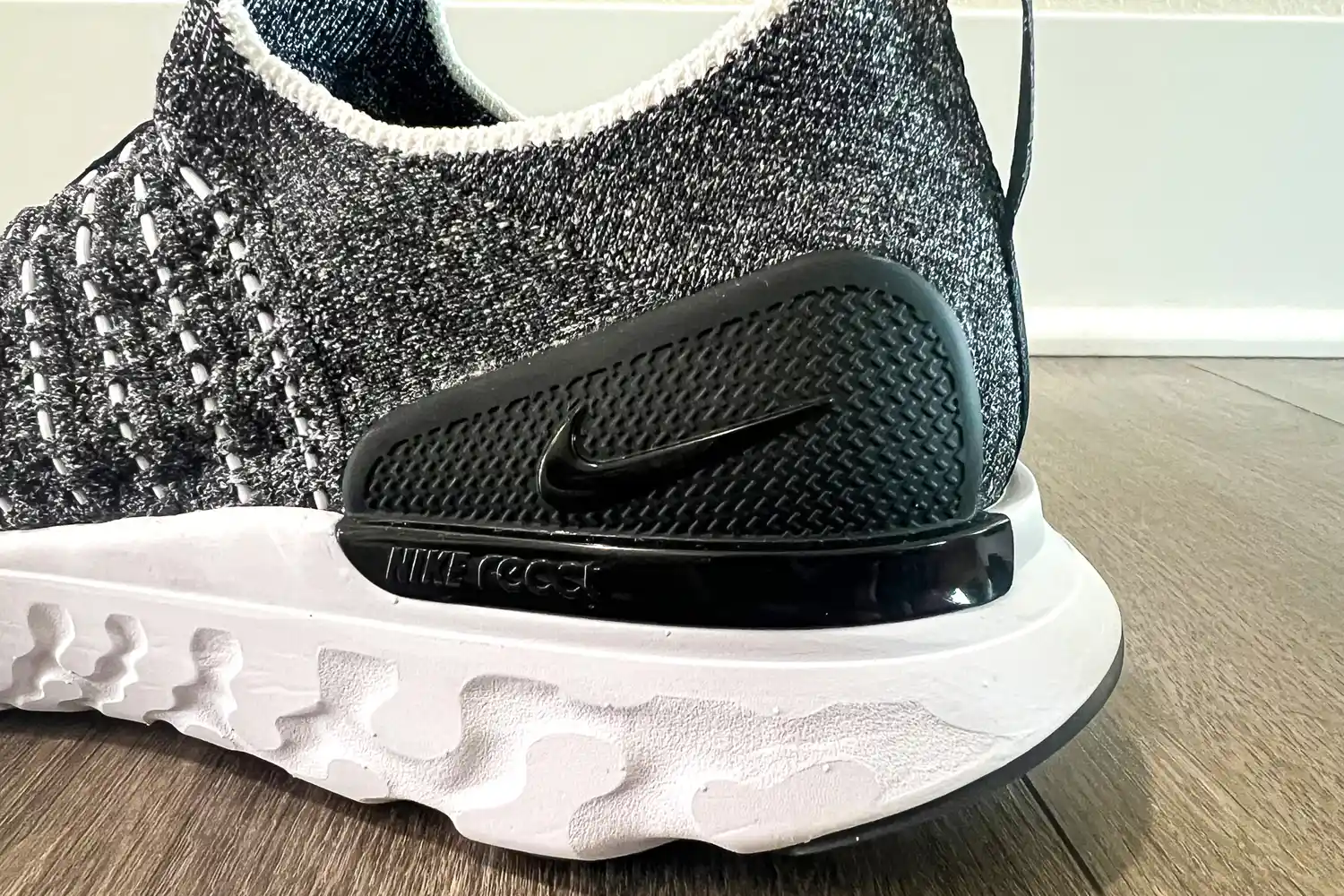 The brand name and logo on the Nike React Phantom Run 2 Men's Road Running Shoes