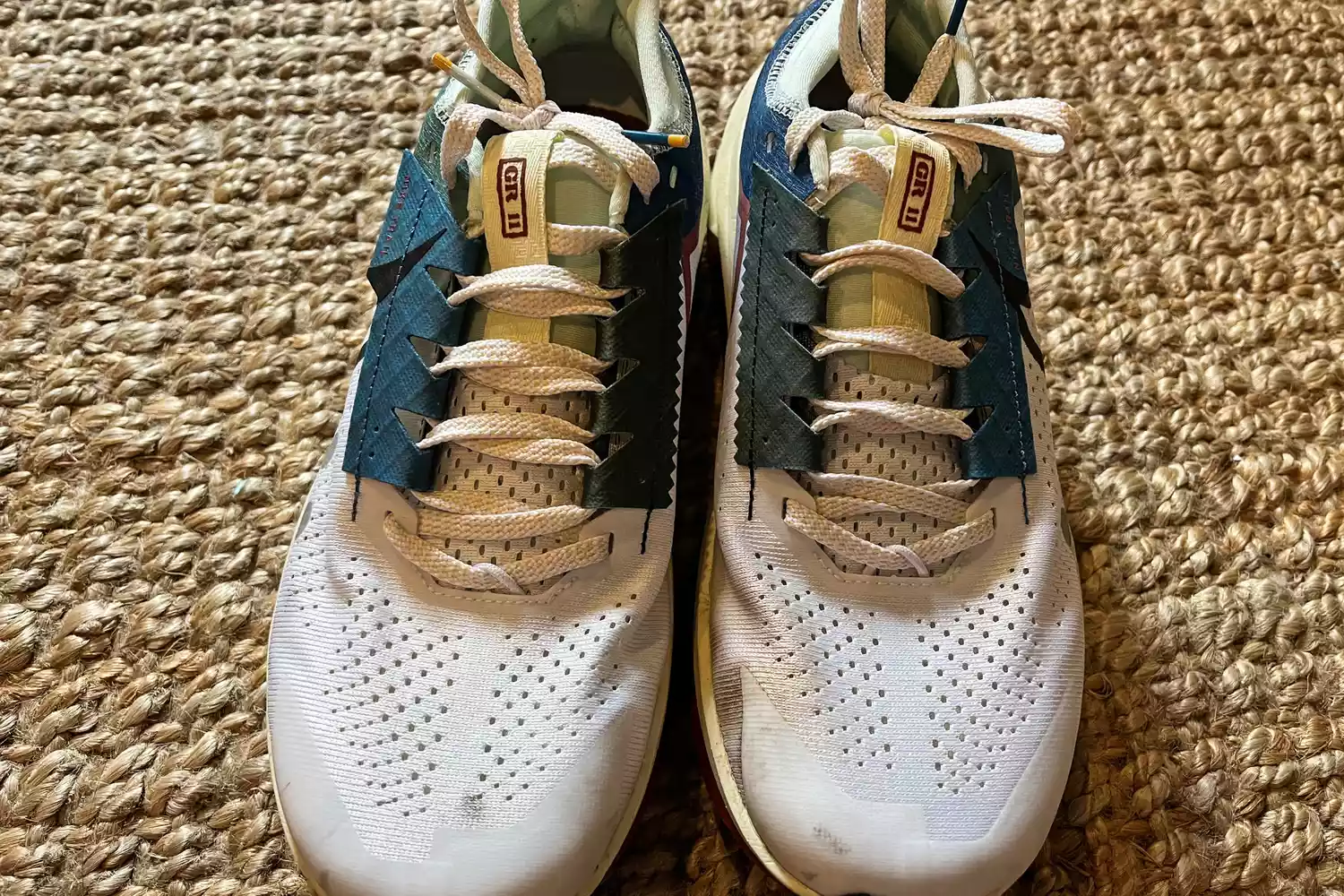 A front view of a pair of Nike Zegama 2 Women's Trail Running Shoes