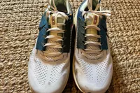 A front view of a pair of Nike Zegama 2 Women's Trail Running Shoes