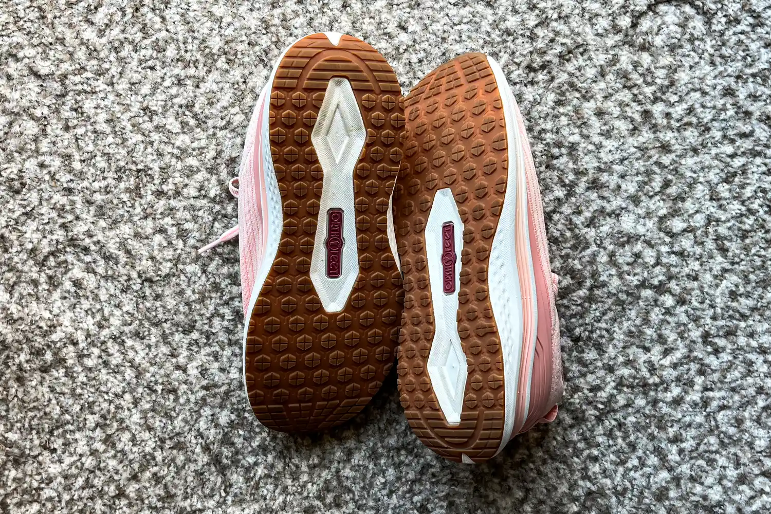 The treads on the bottom of the Orthofeet Women's Relay Sneakers