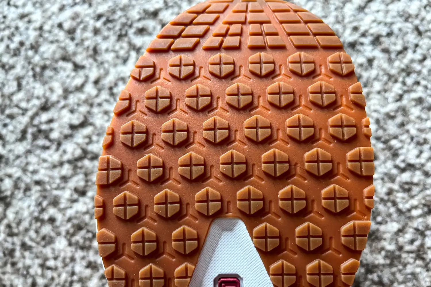 The patterned tread design on the Orthofeet Women's Relay Sneakers