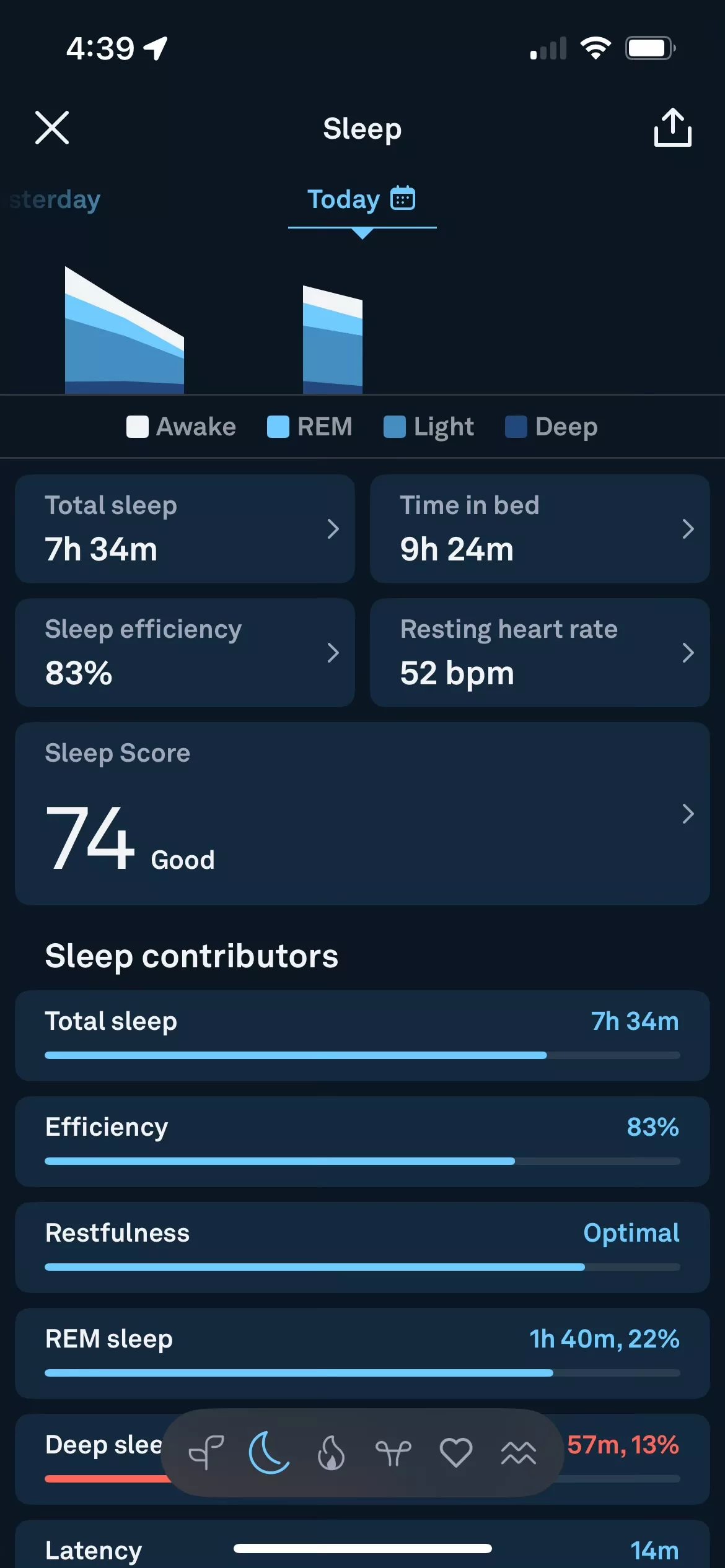 The Oura Ring 4 app information