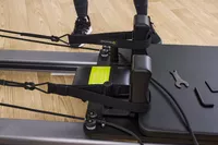 A closeup of the Balanced Body Allegro Reformer