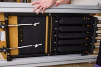 The underside of the Merrithew At Home SPX Reformer Bundle