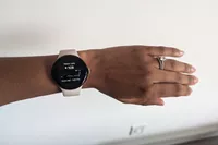 A person wears the Google Pixel Watch 3