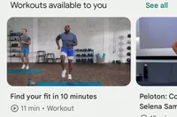 The workouts available on the Google Pixel Watch 3