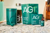 AG1 by Athletic Greens sitting on counter