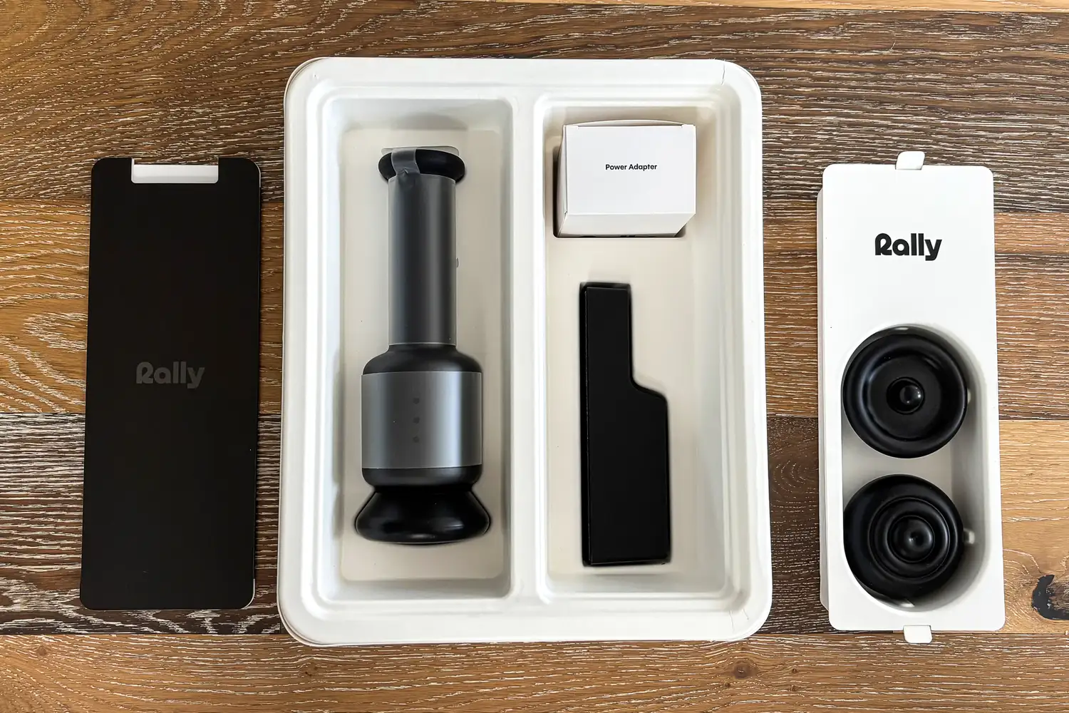 The parts of the Rally Massage Gun 