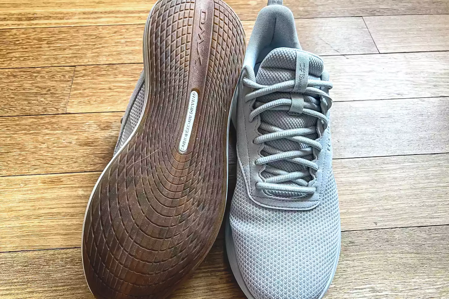 The treads on the bottom of the Reebok Unisex DMX Comfort+ Walking Shoes