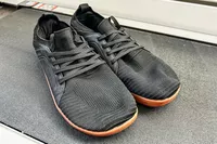 Relxfeet Men's Barefoot Shoes Minimalist Cross on carpet