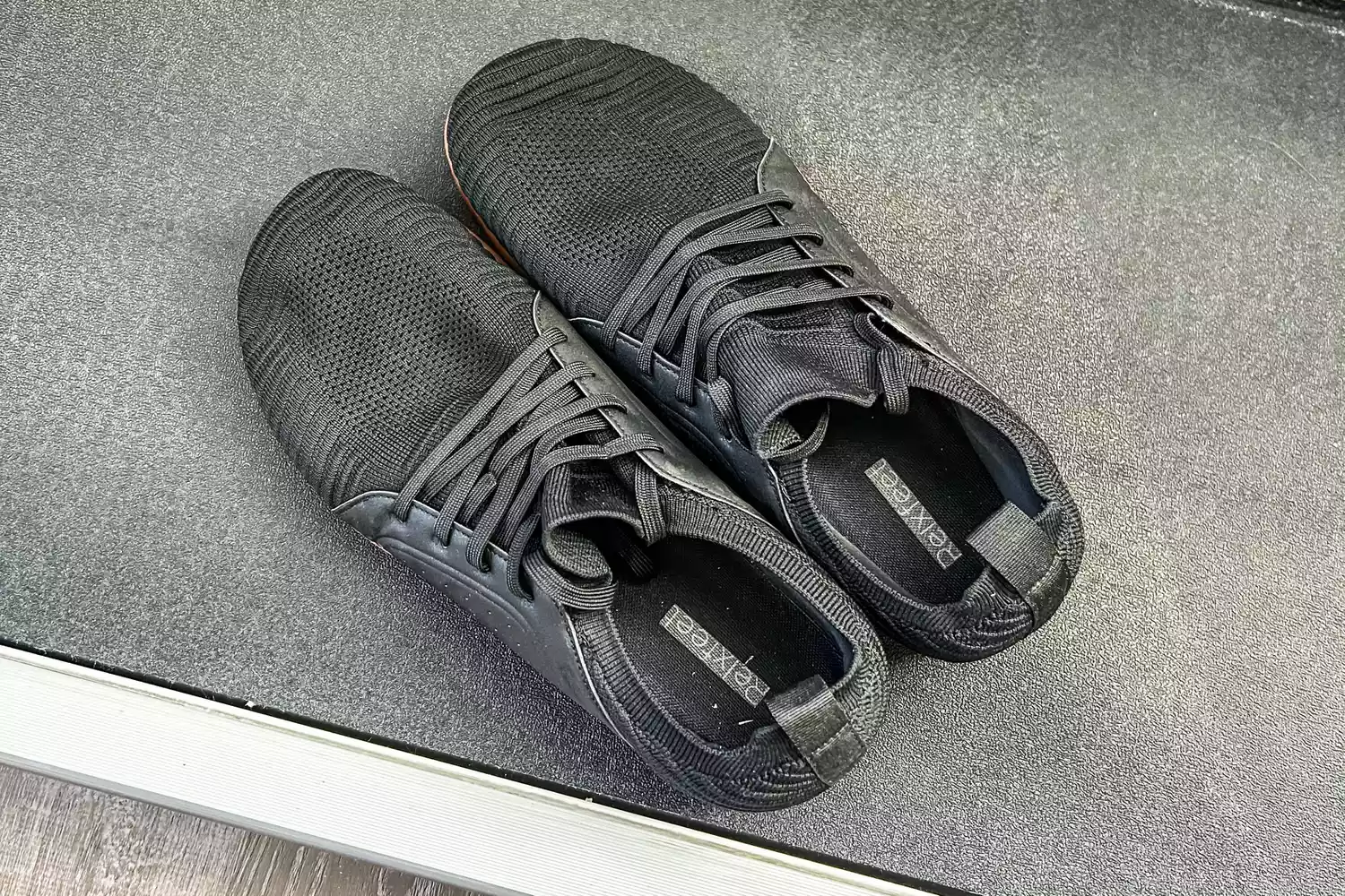 An overhead view of a pair of Relxfeet Men's Minimalist Barefoot Shoes