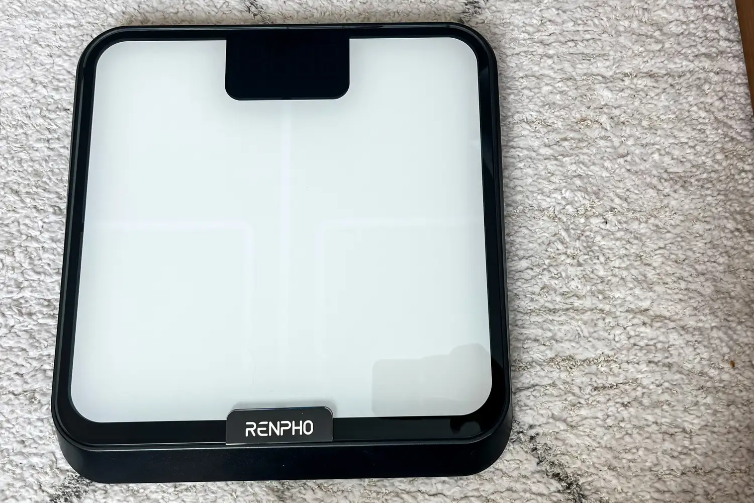 An overhead view of the Renpho R-MSB02 Elis Chroma Aspire Smart Scale