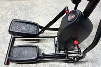 The foot pedals on the Schwinn 411 Compact Elliptical Machine