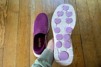 The treads on the bottom of the Skechers Slip-Ins Go Walk 7 Springtime Walking Shoes