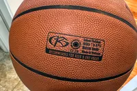 The air hole on the Spalding Rookie Gear Youth Indoor-Outdoor Basketball