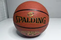 The front of the Spalding Rookie Gear Youth Indoor-Outdoor Basketball