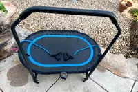An overhead view of the Stamina Oval Fitness Trampoline