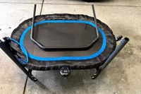 The Stamina Oval Fitness Trampoline with handlebar